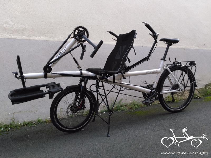 Un tandem Pino Handbike par Hase Bikes France - vue globale